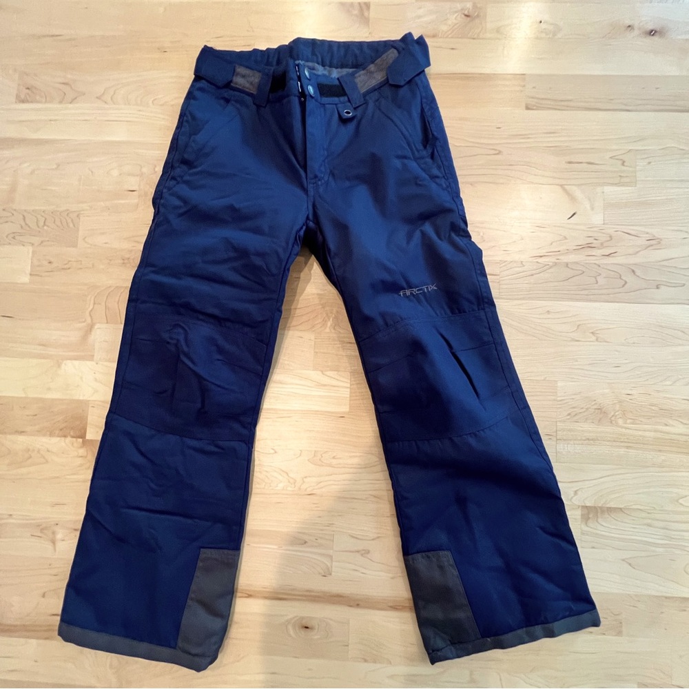 Kids Navy Snow Pants, size youth medium